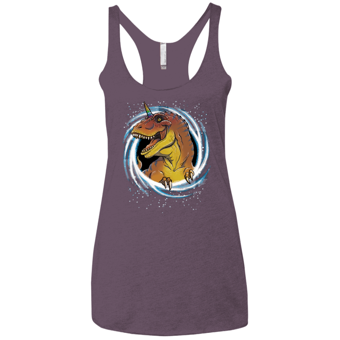 Unicornsaurus-Rex Women's Triblend Racerback Tank