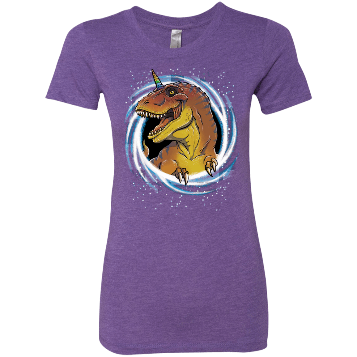 T-Shirts Purple Rush / S Unicornsaurus-Rex Women's Triblend T-Shirt