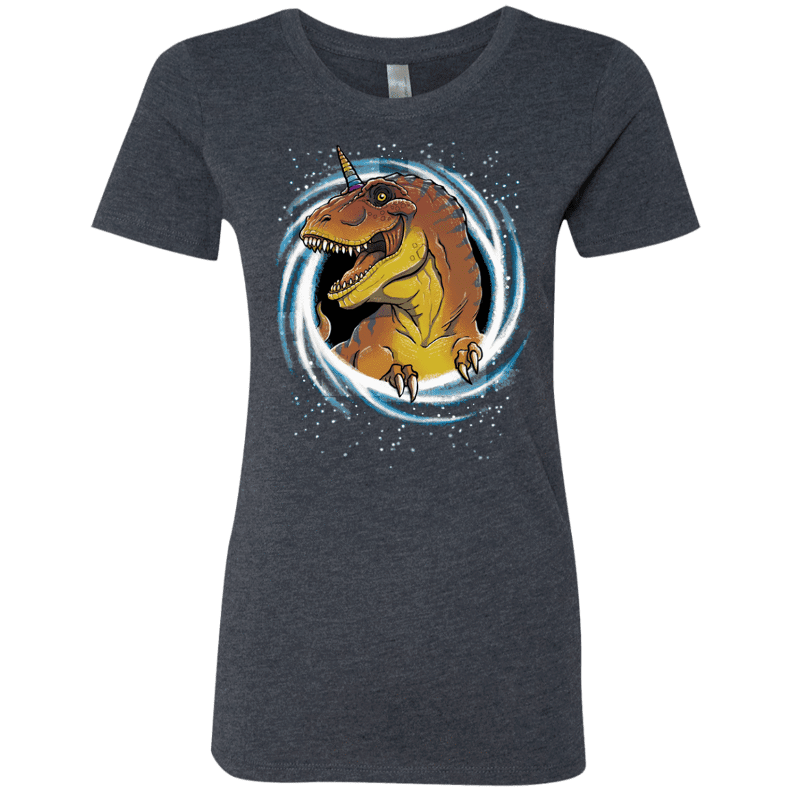 T-Shirts Vintage Navy / S Unicornsaurus-Rex Women's Triblend T-Shirt