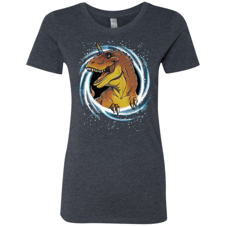 T-Shirts Vintage Navy / S Unicornsaurus-Rex Women's Triblend T-Shirt