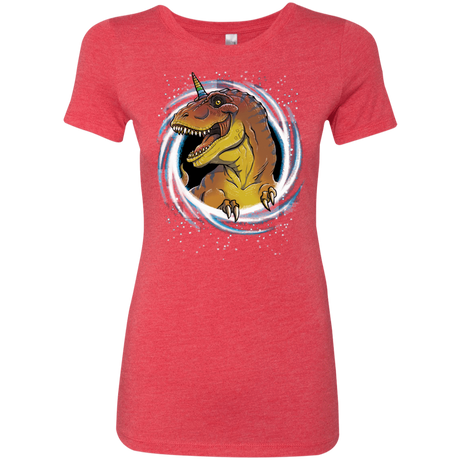 T-Shirts Vintage Red / S Unicornsaurus-Rex Women's Triblend T-Shirt