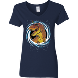 T-Shirts Navy / S Unicornsaurus-Rex Women's V-Neck T-Shirt