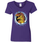 T-Shirts Purple / S Unicornsaurus-Rex Women's V-Neck T-Shirt