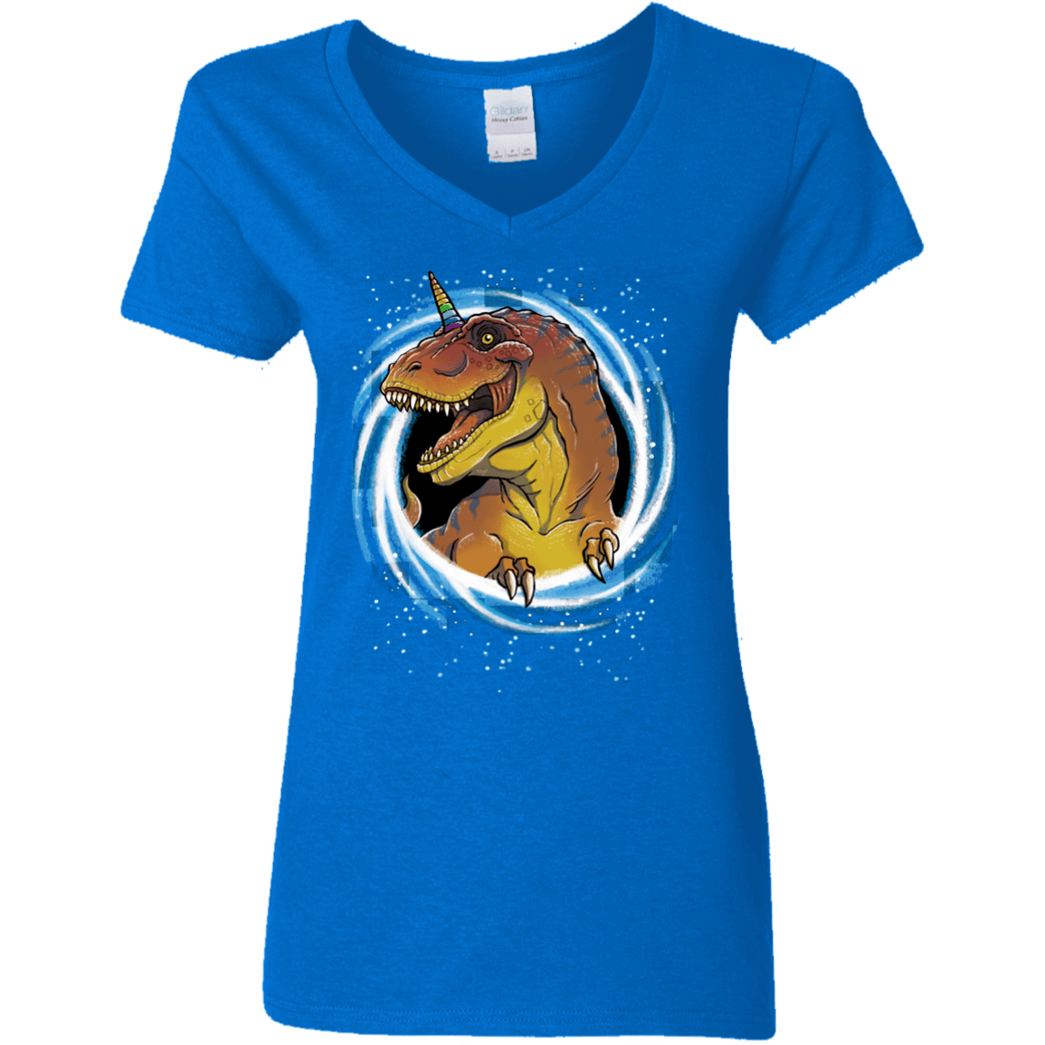 T-Shirts Royal / S Unicornsaurus-Rex Women's V-Neck T-Shirt