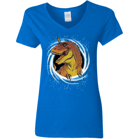 T-Shirts Royal / S Unicornsaurus-Rex Women's V-Neck T-Shirt