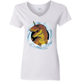 T-Shirts White / S Unicornsaurus-Rex Women's V-Neck T-Shirt