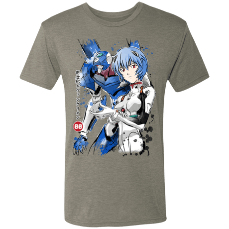 T-Shirts Venetian Grey / S Unit 00 Watercolor Men's Triblend T-Shirt