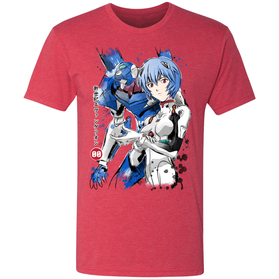 T-Shirts Vintage Red / S Unit 00 Watercolor Men's Triblend T-Shirt