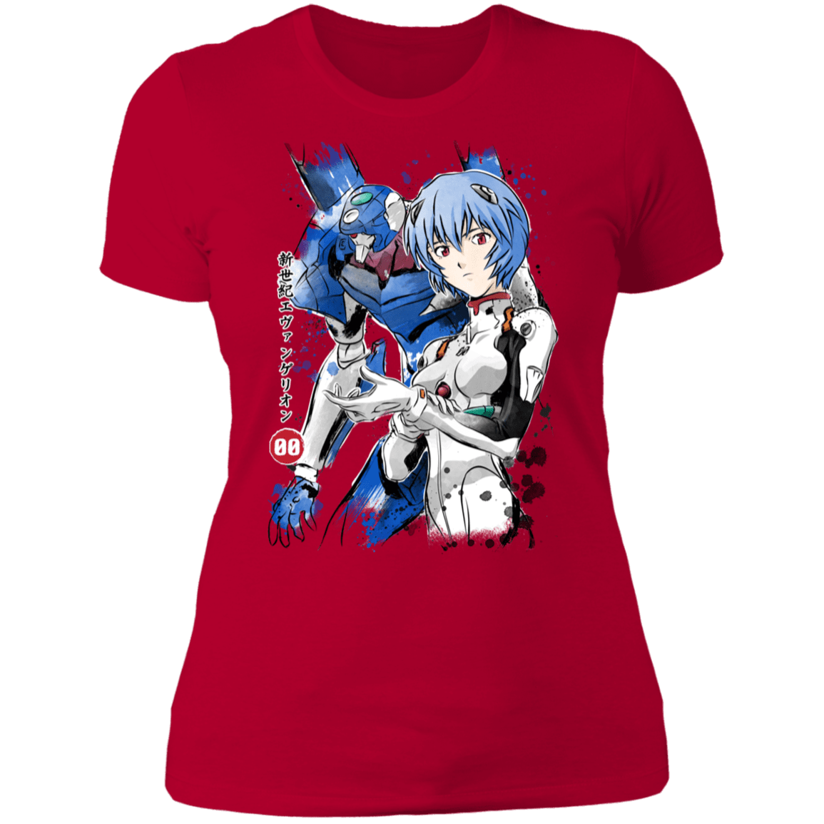 T-Shirts Red / S Unit 00 Watercolor Women's Premium T-Shirt