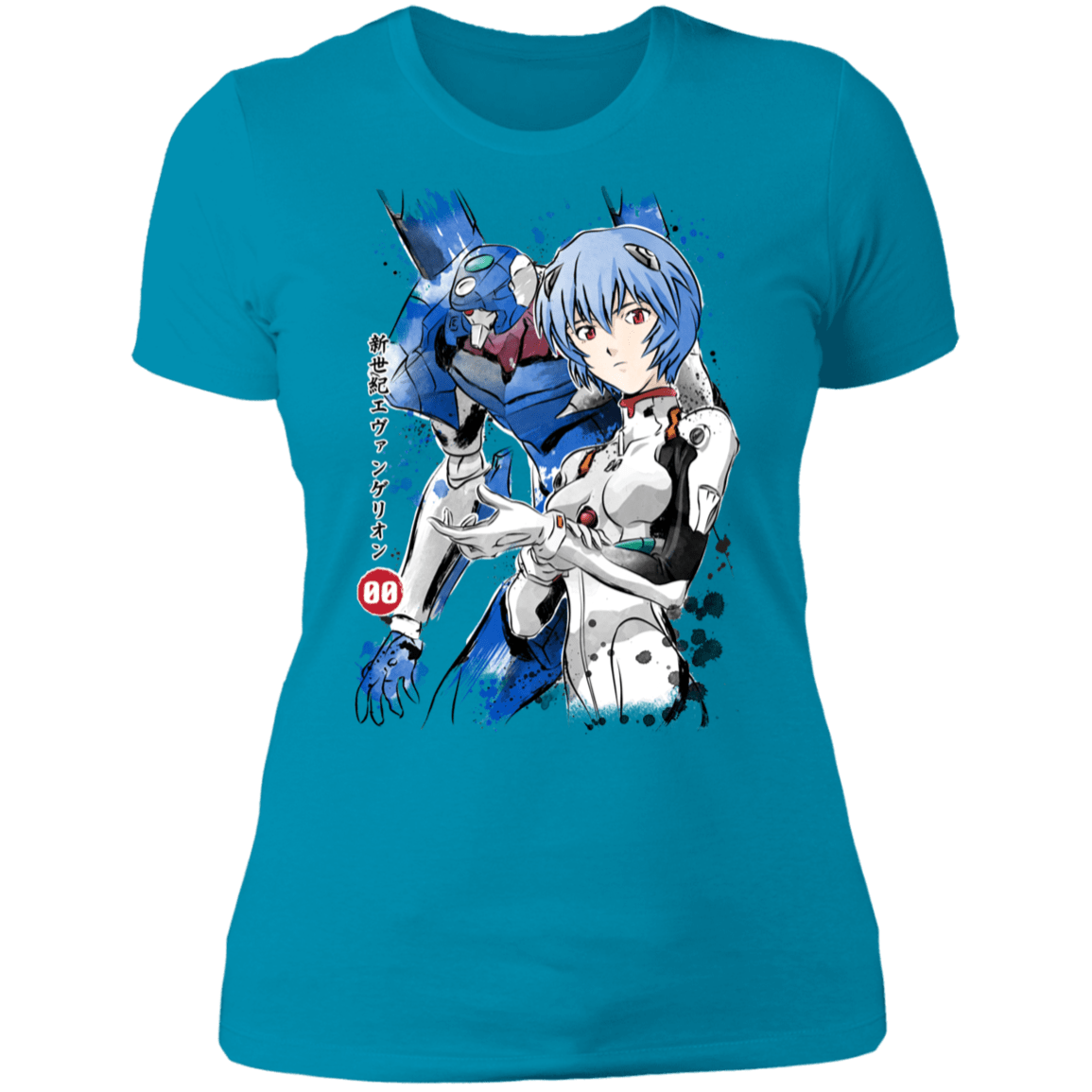 T-Shirts Turquoise / S Unit 00 Watercolor Women's Premium T-Shirt