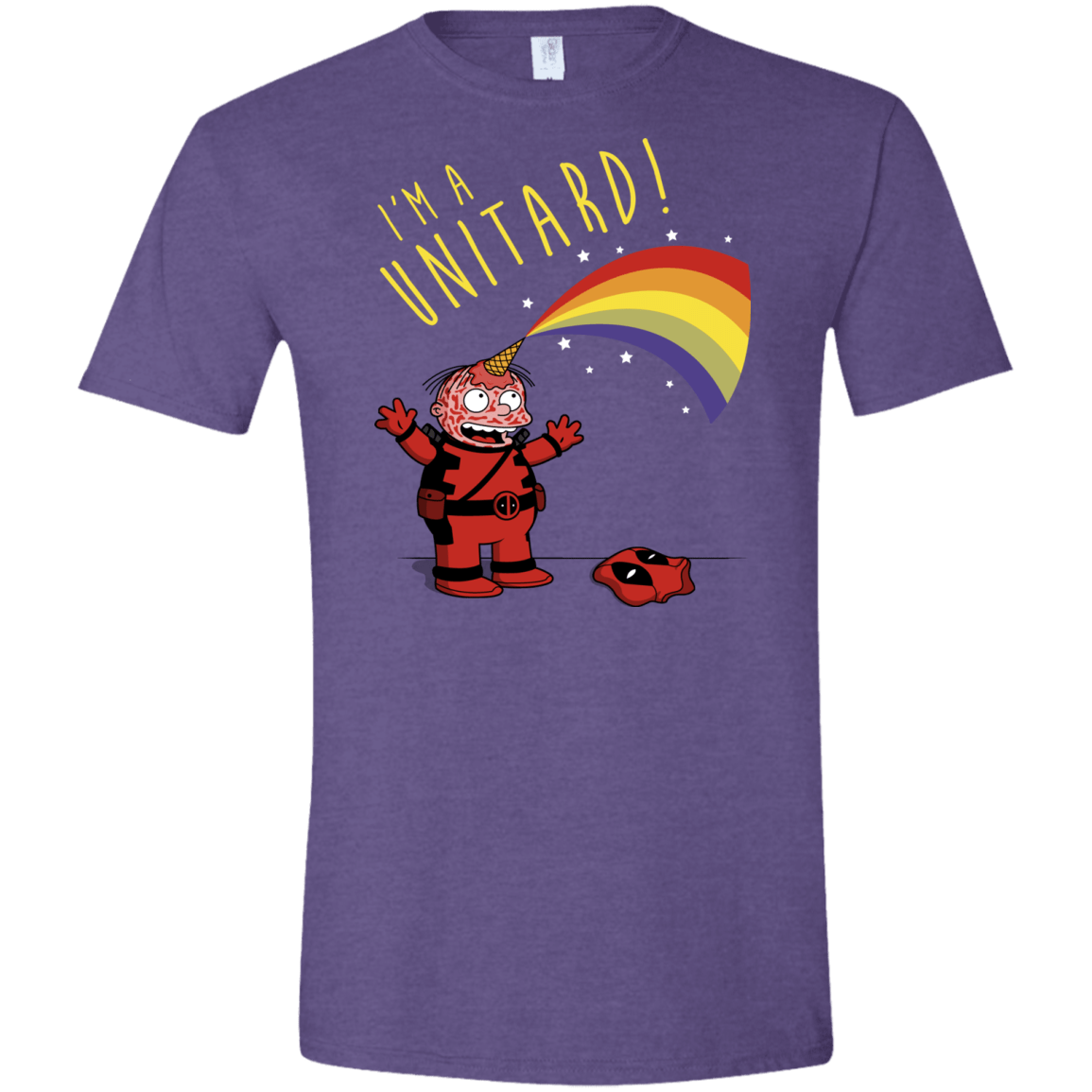 T-Shirts Heather Purple / S unitard-Raffiti Men's Semi-Fitted Softstyle