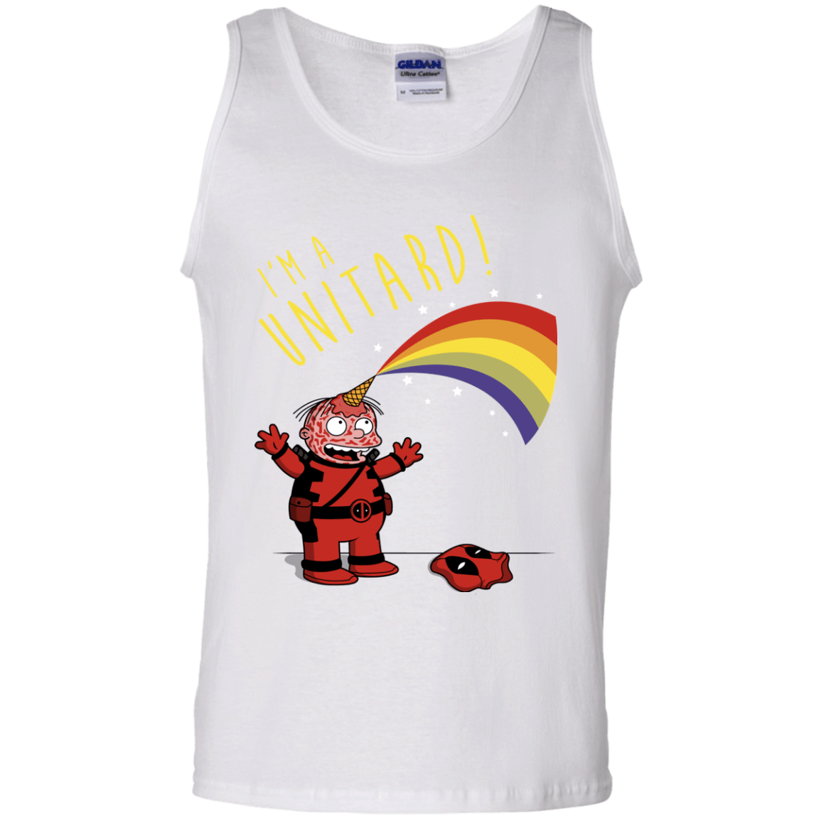 T-Shirts White / S unitard-Raffiti Men's Tank Top