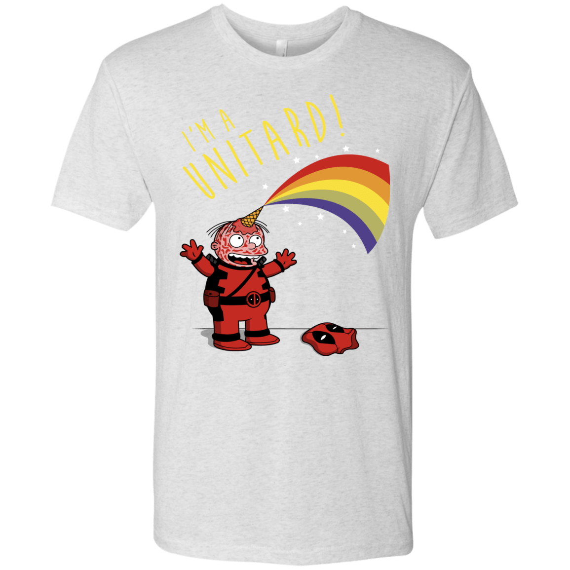 T-Shirts Heather White / S unitard-Raffiti Men's Triblend T-Shirt