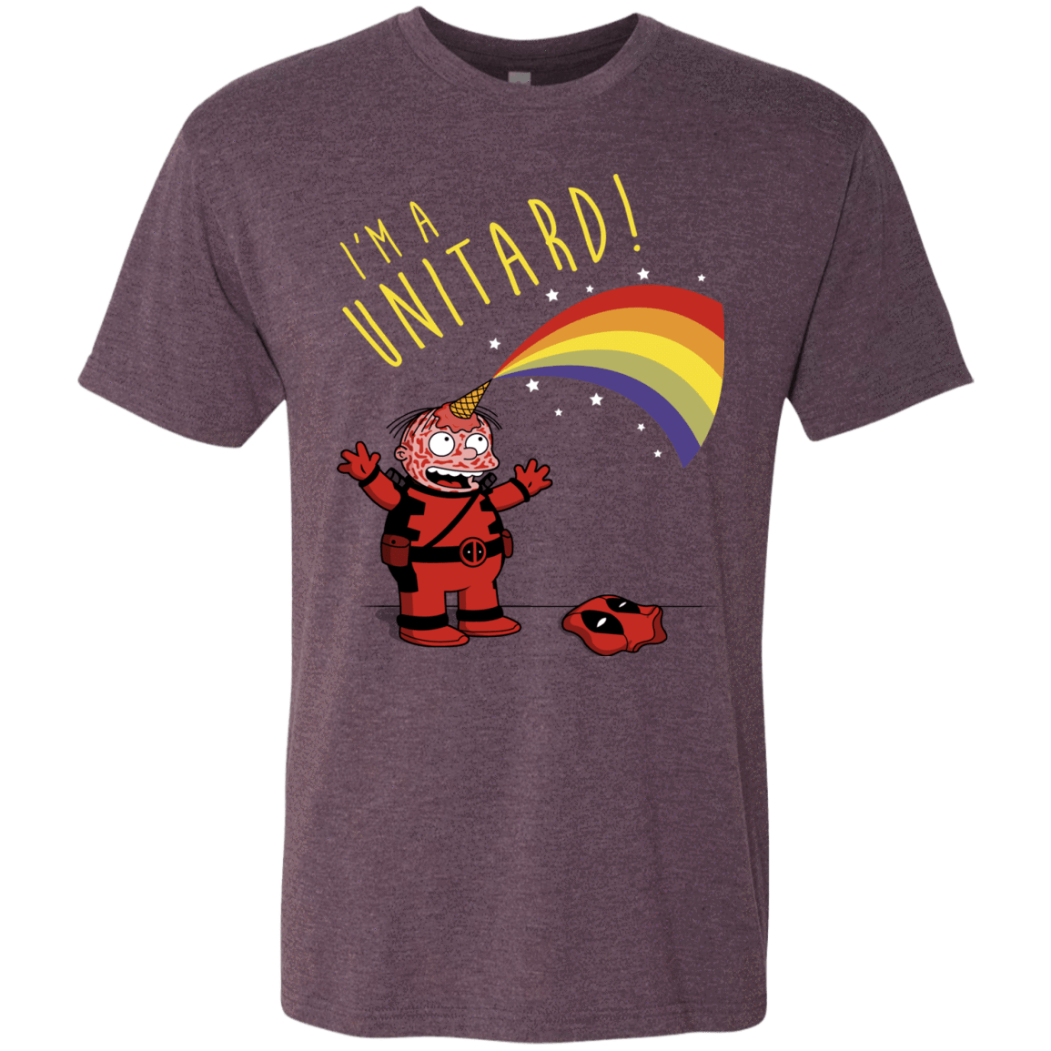 T-Shirts Vintage Purple / S unitard-Raffiti Men's Triblend T-Shirt