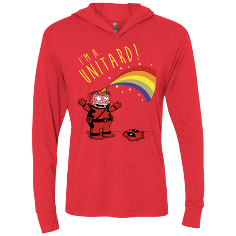 T-Shirts Vintage Red / X-Small unitard-Raffiti Triblend Long Sleeve Hoodie Tee