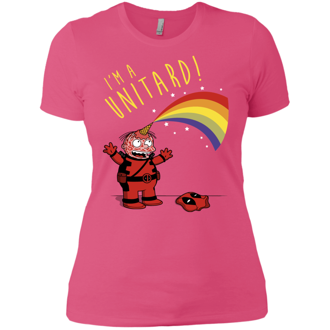 T-Shirts Hot Pink / X-Small unitard-Raffiti Women's Premium T-Shirt