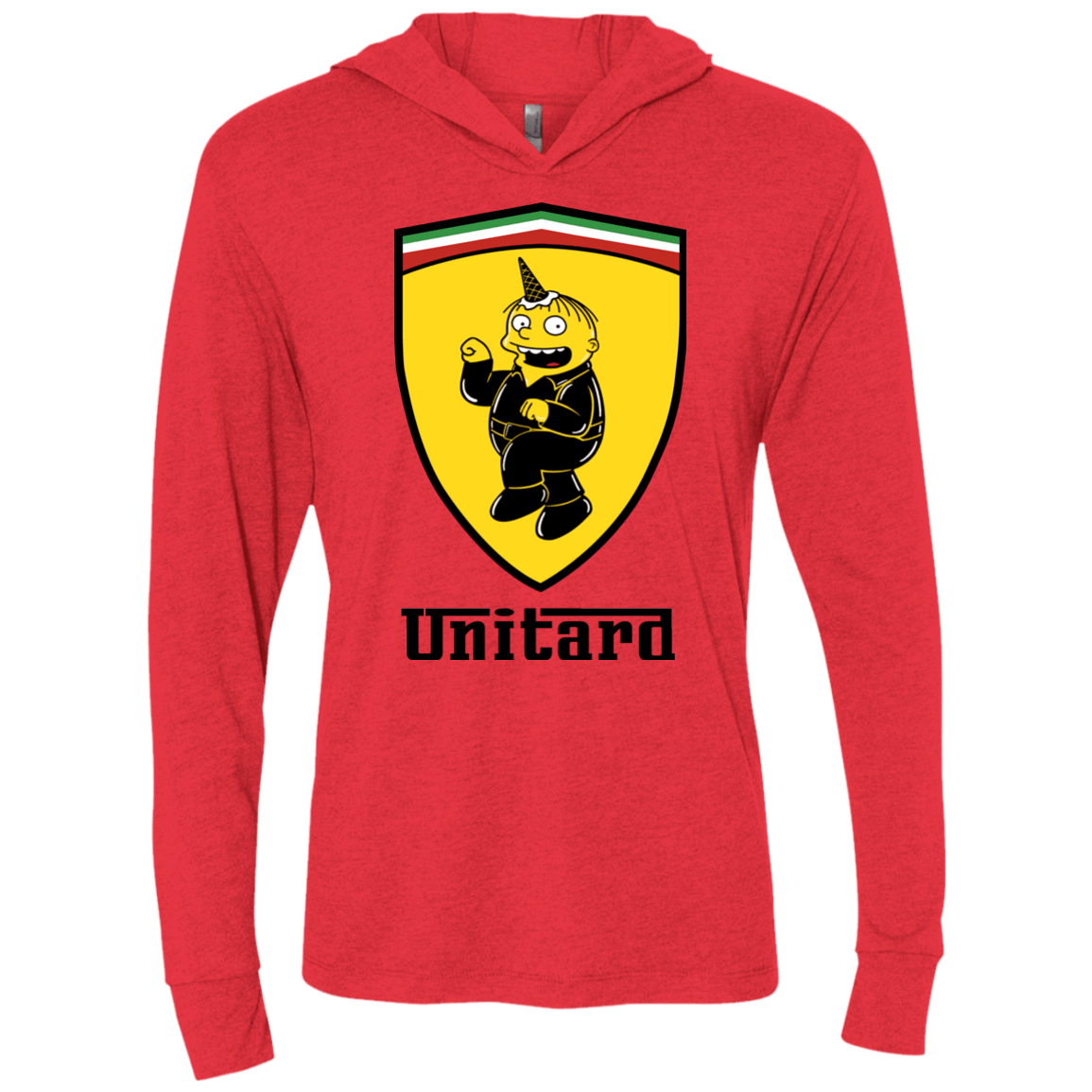 T-Shirts Vintage Red / X-Small Unitardi Triblend Long Sleeve Hoodie Tee