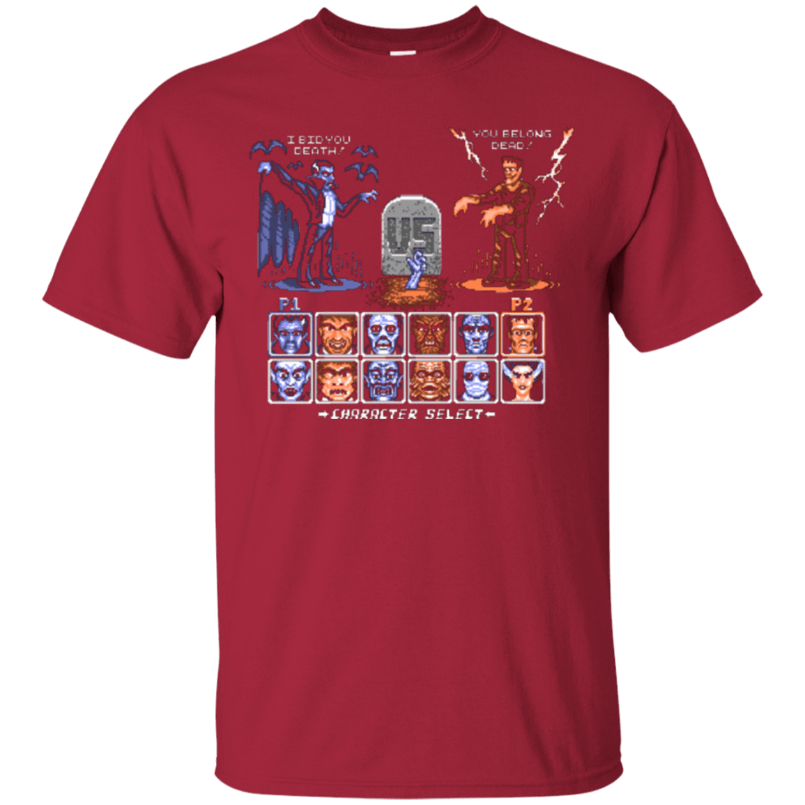 T-Shirts Cardinal / Small Universal Monster Fighter T-Shirt