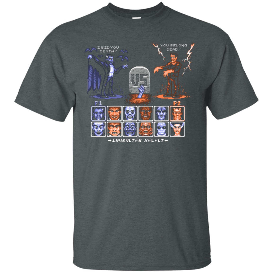 T-Shirts Dark Heather / Small Universal Monster Fighter T-Shirt