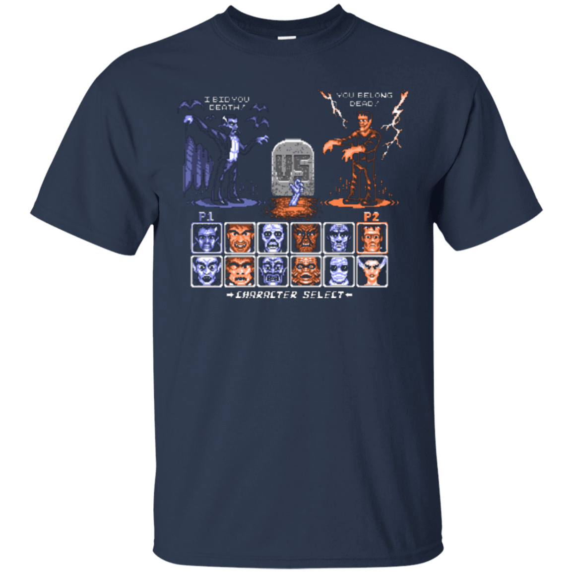 T-Shirts Navy / Small Universal Monster Fighter T-Shirt
