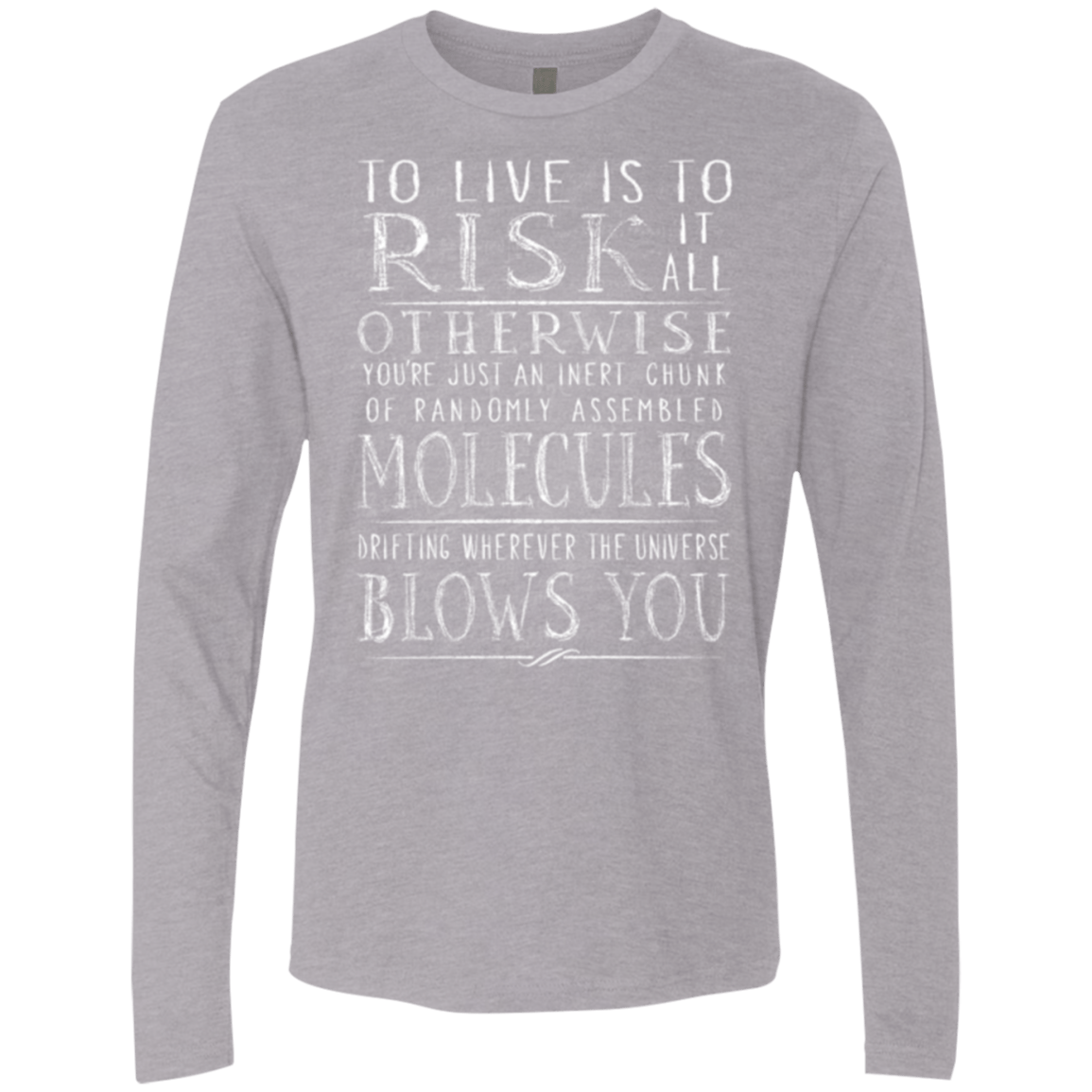 T-Shirts Heather Grey / Small Universe Blows Men's Premium Long Sleeve