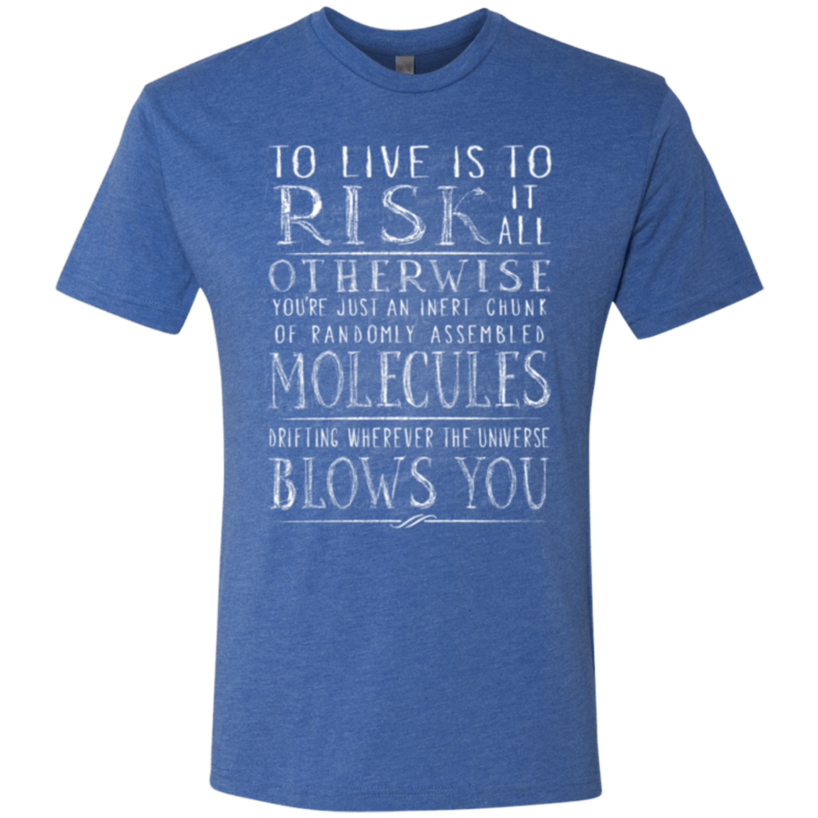 T-Shirts Vintage Royal / Small Universe Blows Men's Triblend T-Shirt