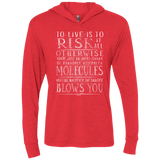 T-Shirts Vintage Red / X-Small Universe Blows Triblend Long Sleeve Hoodie Tee