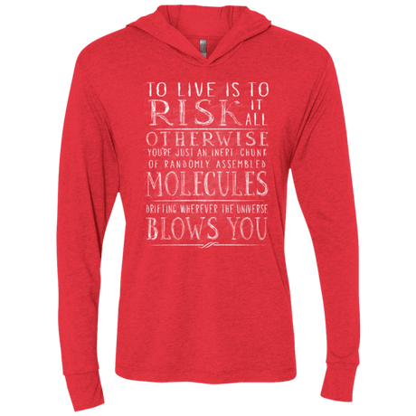 T-Shirts Vintage Red / X-Small Universe Blows Triblend Long Sleeve Hoodie Tee