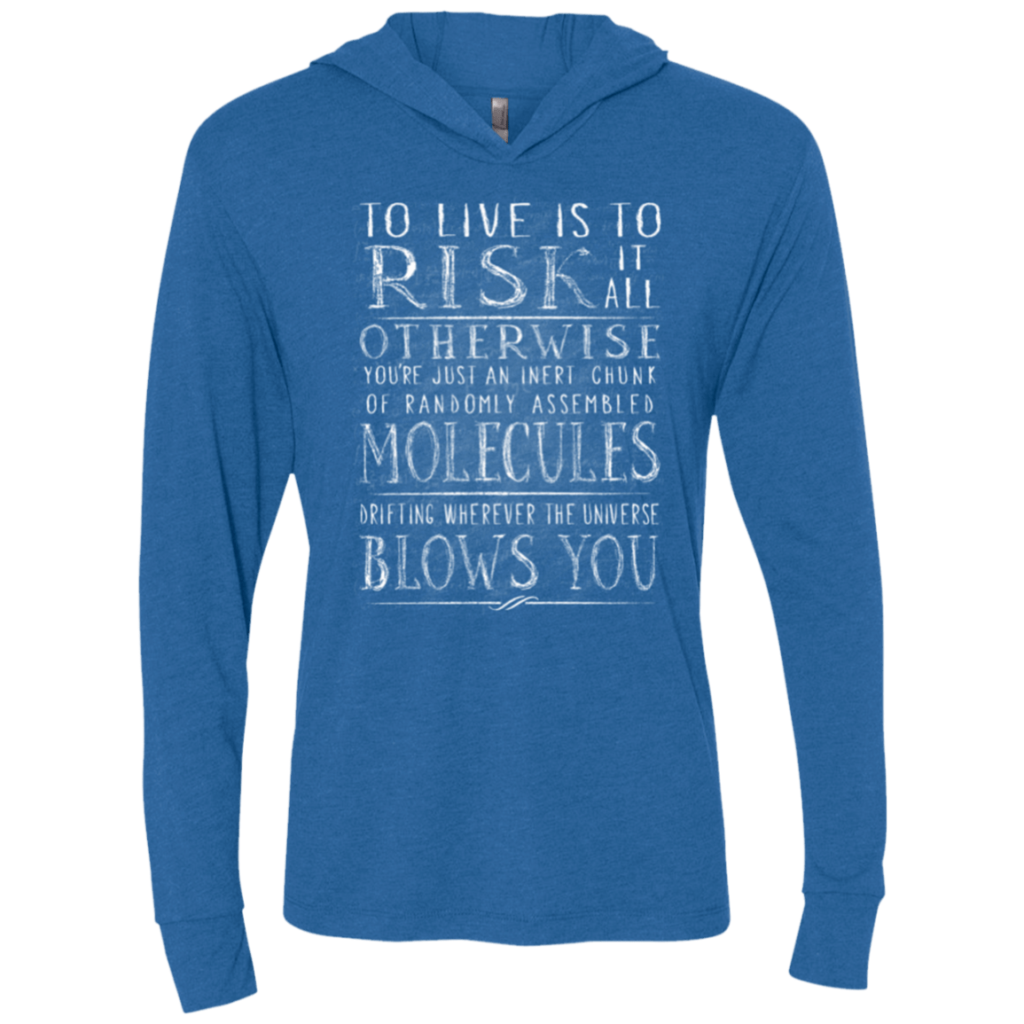 T-Shirts Vintage Royal / X-Small Universe Blows Triblend Long Sleeve Hoodie Tee