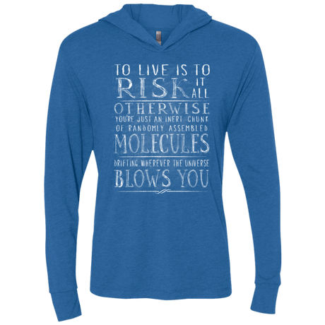 T-Shirts Vintage Royal / X-Small Universe Blows Triblend Long Sleeve Hoodie Tee