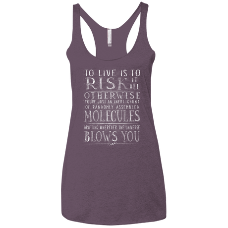 T-Shirts Vintage Purple / X-Small Universe Blows Women's Triblend Racerback Tank