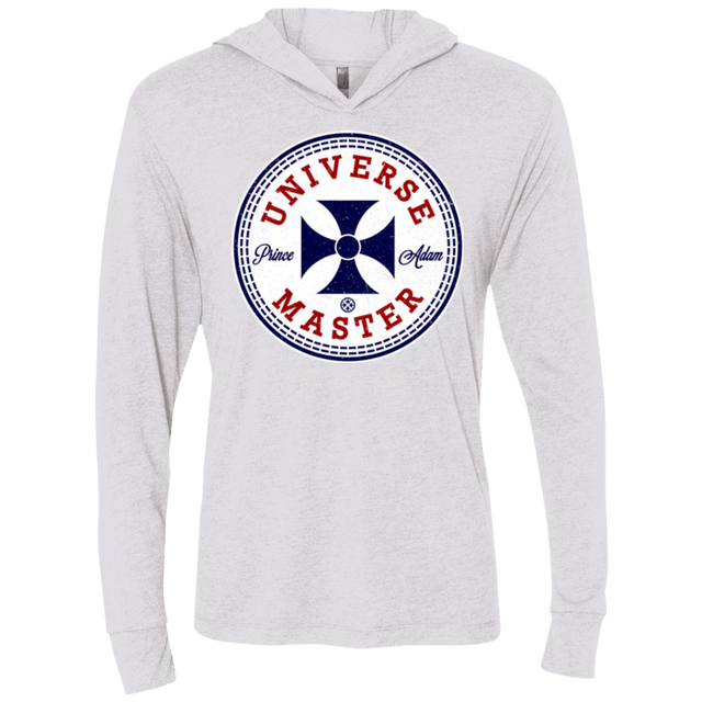 T-Shirts Heather White / X-Small Universe Master Triblend Long Sleeve Hoodie Tee