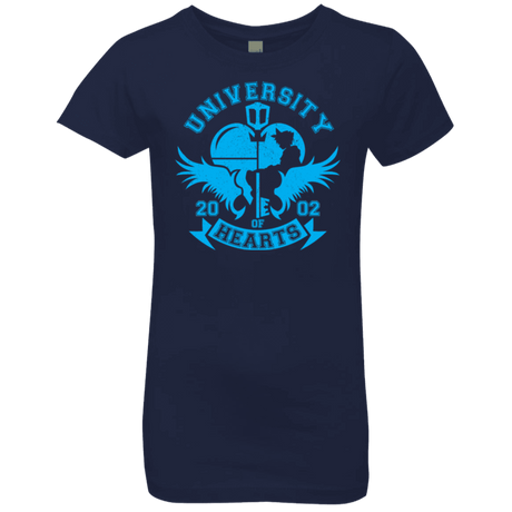 T-Shirts Midnight Navy / YXS University of Hearts Girls Premium T-Shirt