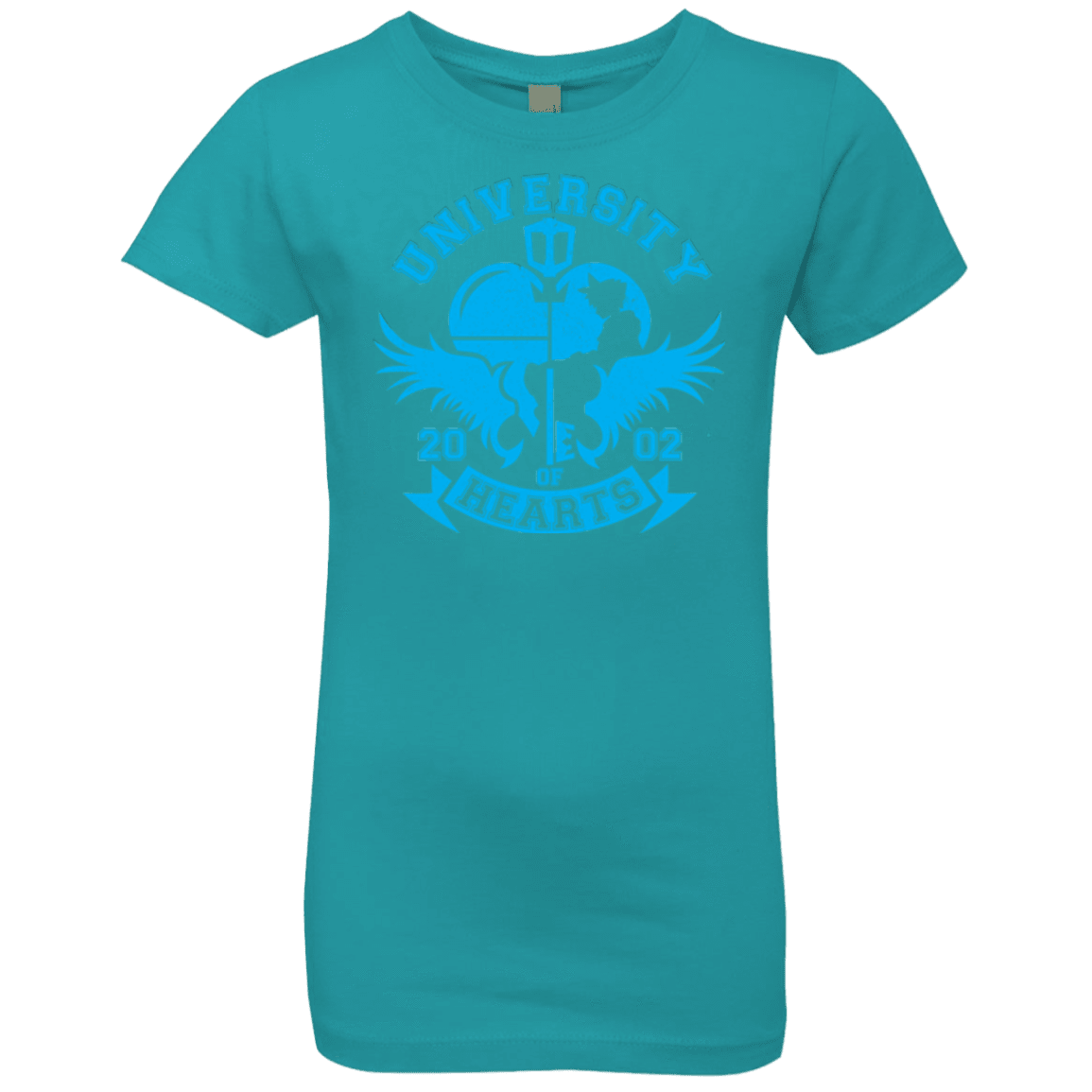 T-Shirts Tahiti Blue / YXS University of Hearts Girls Premium T-Shirt