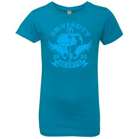 T-Shirts Turquoise / YXS University of Hearts Girls Premium T-Shirt