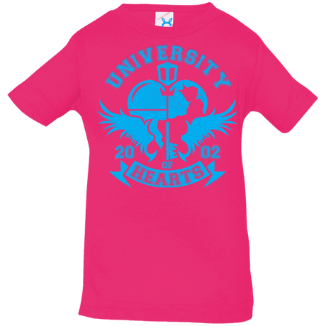 T-Shirts Hot Pink / 6 Months University of Hearts Infant PremiumT-Shirt