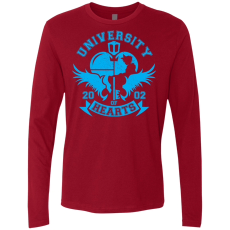 T-Shirts Cardinal / Small University of Hearts Men's Premium Long Sleeve