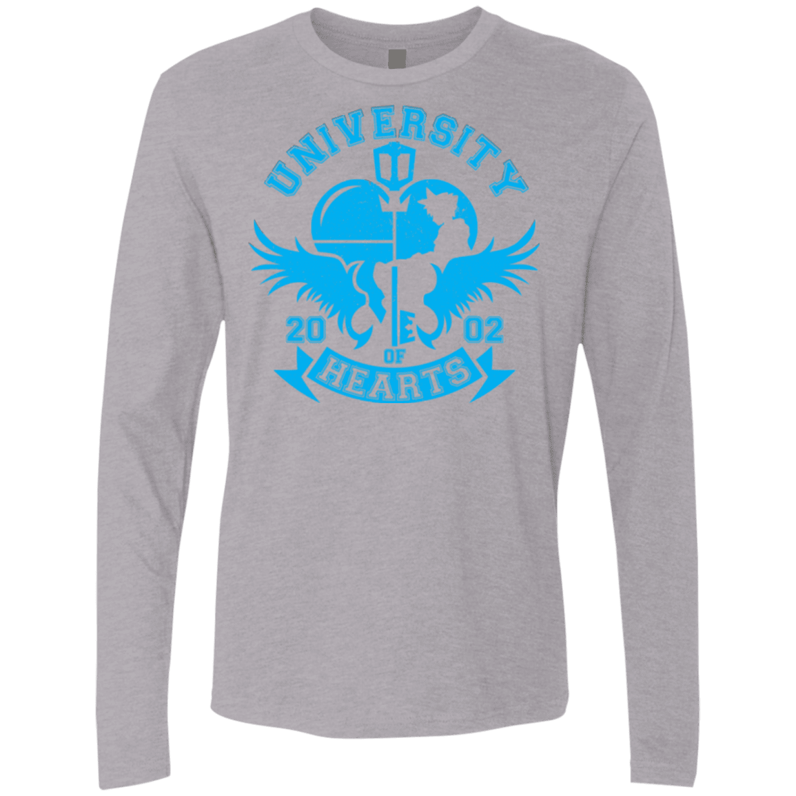 T-Shirts Heather Grey / Small University of Hearts Men's Premium Long Sleeve