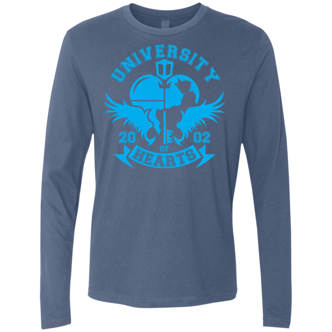 T-Shirts Indigo / Small University of Hearts Men's Premium Long Sleeve