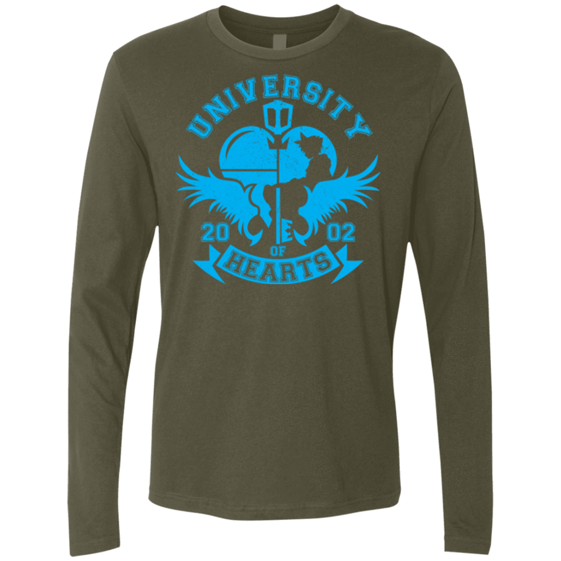 T-Shirts Military Green / Small University of Hearts Men's Premium Long Sleeve