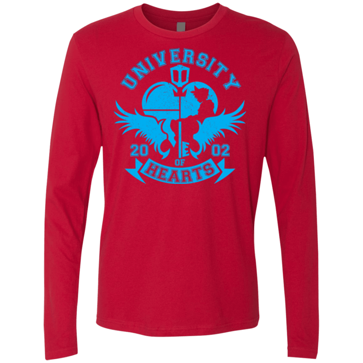 T-Shirts Red / Small University of Hearts Men's Premium Long Sleeve