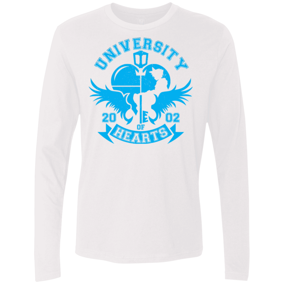 T-Shirts White / Small University of Hearts Men's Premium Long Sleeve