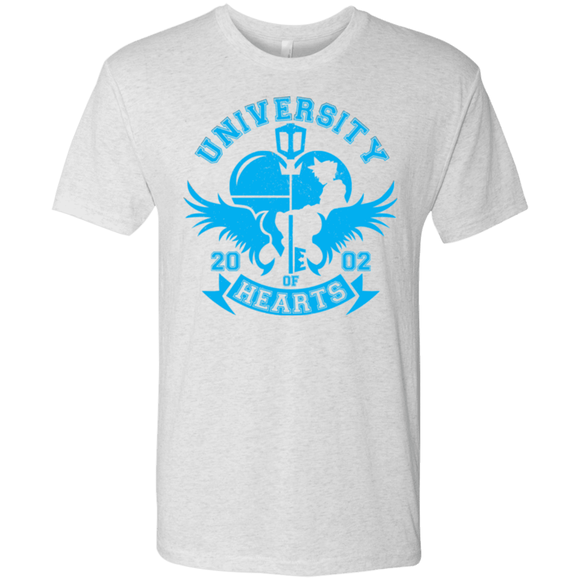 T-Shirts Heather White / Small University of Hearts Men's Triblend T-Shirt