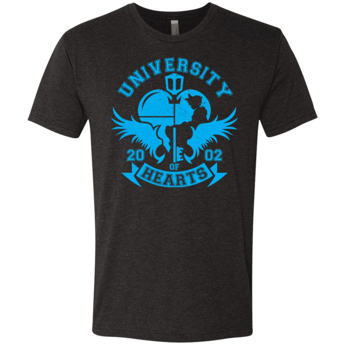 T-Shirts Vintage Black / Small University of Hearts Men's Triblend T-Shirt