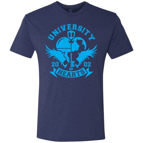 T-Shirts Vintage Navy / Small University of Hearts Men's Triblend T-Shirt