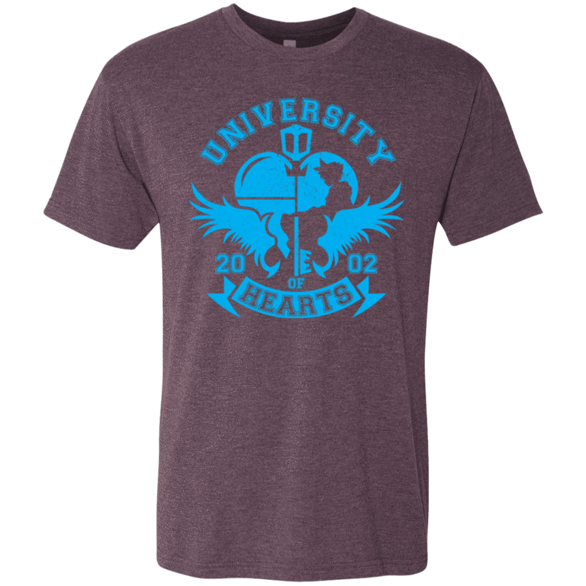 T-Shirts Vintage Purple / Small University of Hearts Men's Triblend T-Shirt