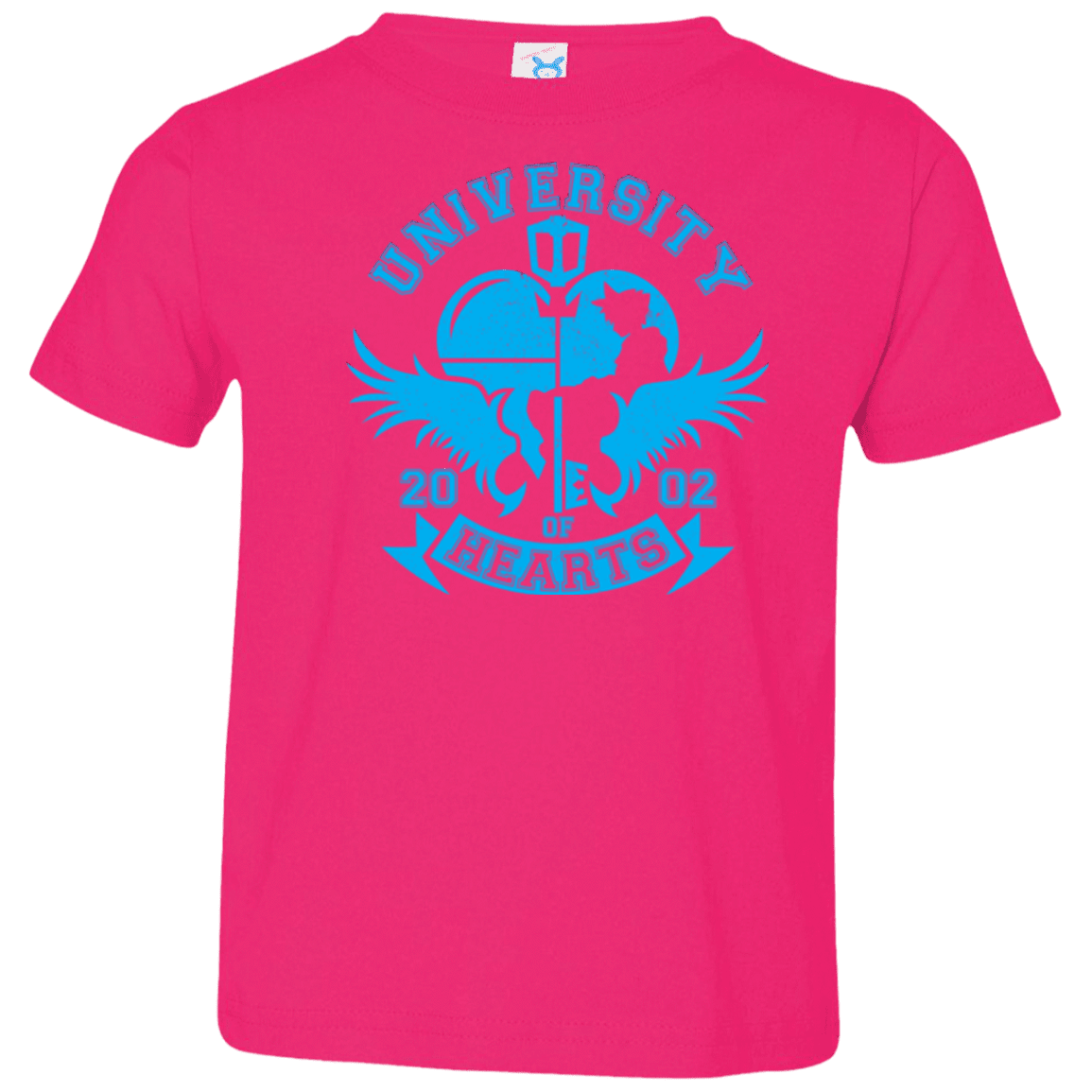 T-Shirts Hot Pink / 2T University of Hearts Toddler Premium T-Shirt