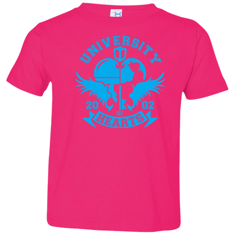 T-Shirts Hot Pink / 2T University of Hearts Toddler Premium T-Shirt
