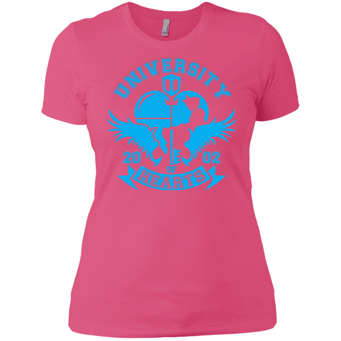 T-Shirts Hot Pink / X-Small University of Hearts Women's Premium T-Shirt
