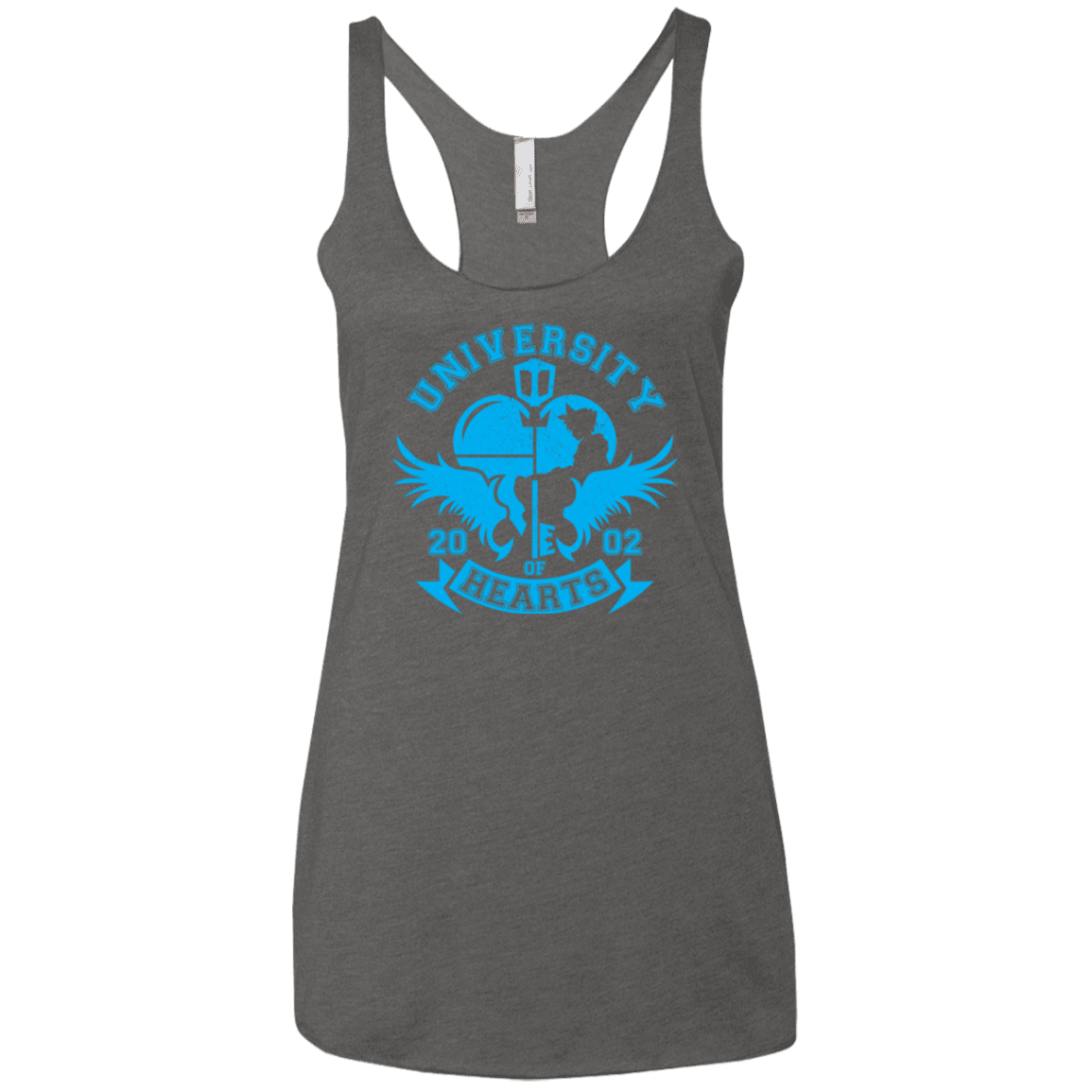 T-Shirts Premium Heather / X-Small University of Hearts Women's Triblend Racerback Tank
